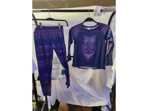 Children's Place Size 7/8 Girls Owl Themed Pajamas